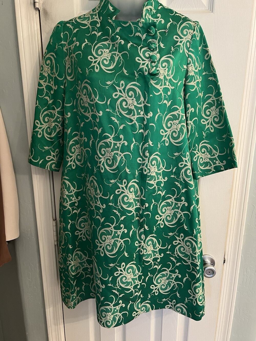 VTG Bergdorf Goodman House Coat Dress Small